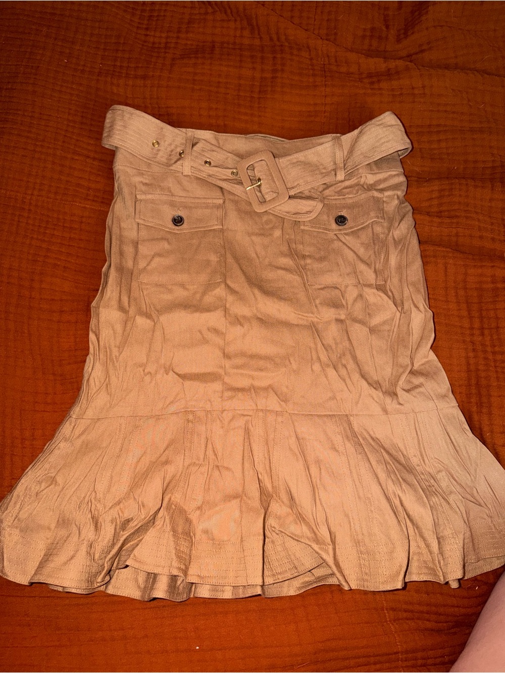 Calvin Klein Camel/Tan Casual Skirt - Picture 1 of 4